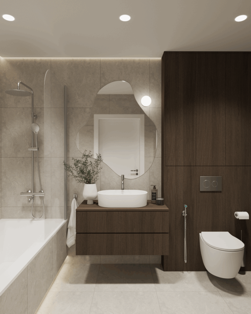 Nowoczesna łazienka w stylu minimalistycznym – projekt Kościan